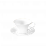 Tass alustassiga Wilmax, valge v., 0.43 l