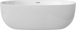 Vann, teisaldatav Deante Alpinia, 160 cm x 75 cm x 58 cm, ovaalne, valge
