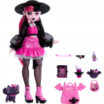 Nukk aksessuaaridega Mattel Monster High Drakulaura HRP64, 30 cm, must v.