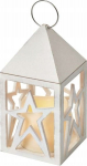J&otilde;uludekoratsioon ''Latern'' Emos LED-valgustusega, 20.5 cm, 10 cm, valge v.