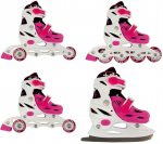 J&auml;&auml;uisud - rulluisud Enero 4in1 1007243, valge v./roosa v., 31-33