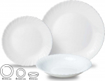 Taldrikute komplekt prae/supi/magustoidu KingHoff, &Oslash; 25.4 cm, valge v.
