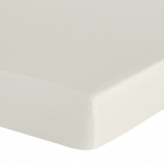Voodilina Basic, kreemjasvalge, 100 x 200 cm, kummiga