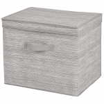 Kaanega hoiukarp, esemete hoidmiseks Kuchinox Miami, beež v., 40 x 25 x 30 cm