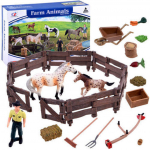 Kujukeste komplekt, koos tarvikutega, farm, mitmev&auml;rviline