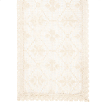 Piklik laudlina ristk&uuml;likukujuline Homla Crochet, beež v., 40 x 160 cm