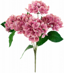 Kunstlik kimp, hortensia, roheline/roosa, 45 cm