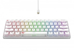 Juhtmega m&auml;nguklaviatuur Havit KB903L, EN, l&auml;bipaistev v./valge v.