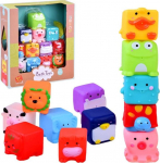 Vannitoa m&auml;nguasjade komplekt Animals, mitmev&auml;rviline, 12 tk