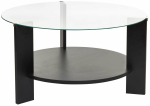 Kohvilaud Nordure Clara, must v., 75 cm x 75 cm x 40 cm