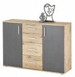 Kummut BC, pruun v./hall v., 84 cm x 120 cm x 35 cm