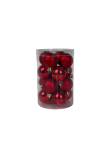 J&otilde;ulupuu ehe Christmas Touch, punane v., 4 cm, plastik, 16 tk