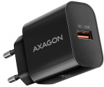 Telefoni laadija Axagon ACU-QC18, USB Type A, 7.9 cm, must v., 18 W