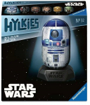 3D-pusle Ravensburger Hylkies Star Wars R2-D2, 8 cm x 8 cm, 54 tk, sinine v./valge v.