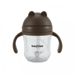 Pudel silikoonk&otilde;rrega BabyTrold 22-40DS220, 220 ml, 6+ kuud, 8 cm, plastik, pruun v.
