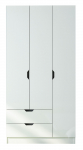 Riidekapp Kalune Design Modern, valge matt v., 45 cm x 90 cm x 180 cm