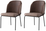 Toolide komplekt Kalune Design Dore 194 V2 974NMB1866, matt, must v./pruun v., 52 cm x 62 cm x 72 cm, 2 tk