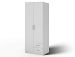 Riidekapp ADRK Novaro 80, kuld v./valge v., 52.1 cm x 80 cm x 206.6 cm