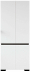 Riidekapp Kalune Design Floransa 90 469ORN1115, antratsiit v./valge v., 52 cm x 90 cm x 210 cm