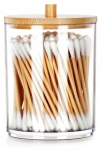 Vatipulkade hoidja Vilde 568040, l&auml;bipaistev v./pruun v., 7 cm x 10 cm x 7 cm