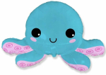&Otilde;hupall erikujuga Flexmetal Octopus, sinine v./roosa v.