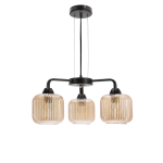 Valgusti lagi Candellux Lighting Campana 33-48226, E27, 3 x 60 W, pruun v. / must v.