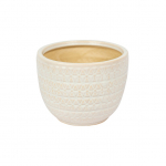 Lillepott Domoletti IP16-212, keraamiline, &Oslash; 24 cm, kreemjasvalge
