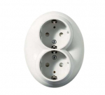 Pistikupesa Schneider Electric Renova WDE006885, maandusega, IP20, valge v.