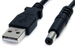 Kaabel StarTech USB2TYPEM 9515502 USB Type-A (4 pin) USB 2.0, DC jack, 0.91 m, must v.