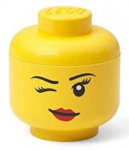 Hoiukast LEGO&reg; Storage Head Whinky, kollane v., 10.2 x 10.2 x 11.5 cm