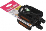Pedaal Bimbo Bike Childrens Bicycles Pedals 90043, pol&uuml;prop&uuml;leen (pp), must, 2 tk