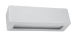 Valgusti seinale Sollux Vega 1 10516482, E27, 1 x 60 W, hall v. / valge v.
