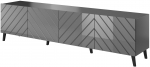 TV-laud Cama Meble Abeto Glossy, grafiit v., 42 cm x 200 cm x 52 cm