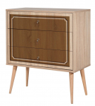 Kummut Kalune Design Trio 622, tamm v./pruun v., 90 cm x 80 cm x 40 cm