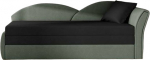 Diivanvoodi Aga, must v./hall v., parem, 218 x 80 cm x 77 cm