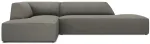 Nurgadiivan Micadoni Home Ruby Modular 4 Seats, hall v./hele pruun v., vasak, 273 x 180 cm x 69 cm