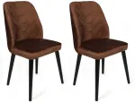 Toolide komplekt Kalune Design Dallas 526 V2 974NMB1656, matt, pruun v./must v., 49 cm x 50 cm x 90 cm, 2 tk