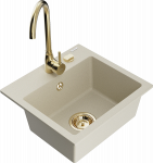 K&ouml;&ouml;givalamu Mexen Milo 6505-69-670200-50, graniit, 43.5 cm x 41 cm x 17.1 cm, kuldne/beež