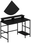 Arvutilaud Kalune Design Greta 506MNR3347, 120 cm x 60 cm, 74 cm, must v.