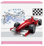 Laste kummut Kocot Kids Babydreams Formula, valge v./roosa v., 41 cm x 80 cm x 80.5 cm