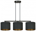 Valgusti rippuv Emibig Hilde 3, E27, 3 x 15 W, must v.