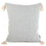 Dekoratiivpadjap&uuml;&uuml;r Palermo, kreemjasvalge/sinine, 45 cm x 45 cm