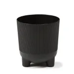 Lillepott Lamela Aria 225-04, plastik, &Oslash; 14 cm, must v.