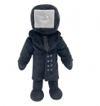 Pehme m&auml;nguasi HappyJoe Skibidi Toilet, TV Man, must v., 25 cm