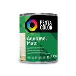 Emailv&auml;rv, universaalsed Pentacolor Aquamel, matt, 0.7 kg, valge v.