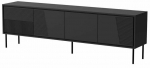 TV-kapp Cama Meble Abi 4D, must v., 200 cm x 38 cm x 62 cm