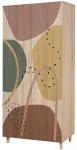 Riidekapp Kalune Design Lidya 911, pruun v., 52 cm x 90 cm x 192 cm
