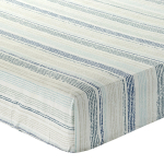 Voodilina Classic PRZI-03, valge v./sinine v., 100 x 200 cm, kummiga