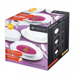 L&otilde;unaserviis Ambition Valencia, klaas, Valge v.