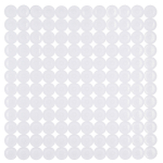 Libisemiskindel vannimatt Berilo Brick, valge v., 54 cm x 54 cm